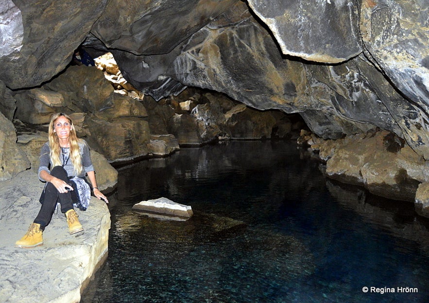 Grjótagjá geothermal cave Mývatn South-Iceland