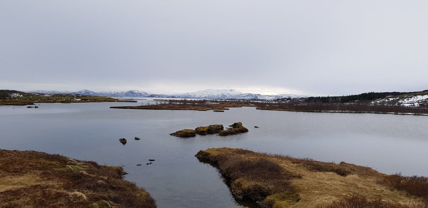 Thingvellir, auf dem Weg zurück zum Parkplatz