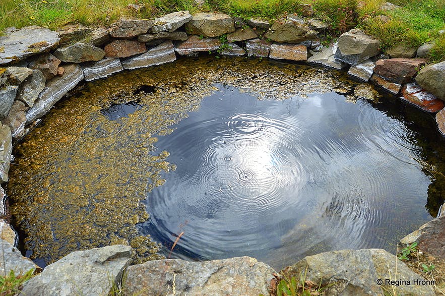Gvendarlaug is a swimming pool, geothermally heated creek and medieval tub in the Strandir region of the Westfjords of Iceland.