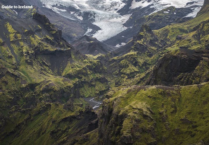 When hiking the Highlands of Iceland in summer, expect some incredible views of volcanoes and glaciers.