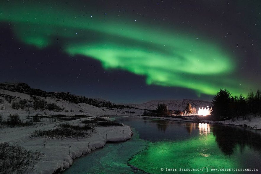 poollicht in Ijsland