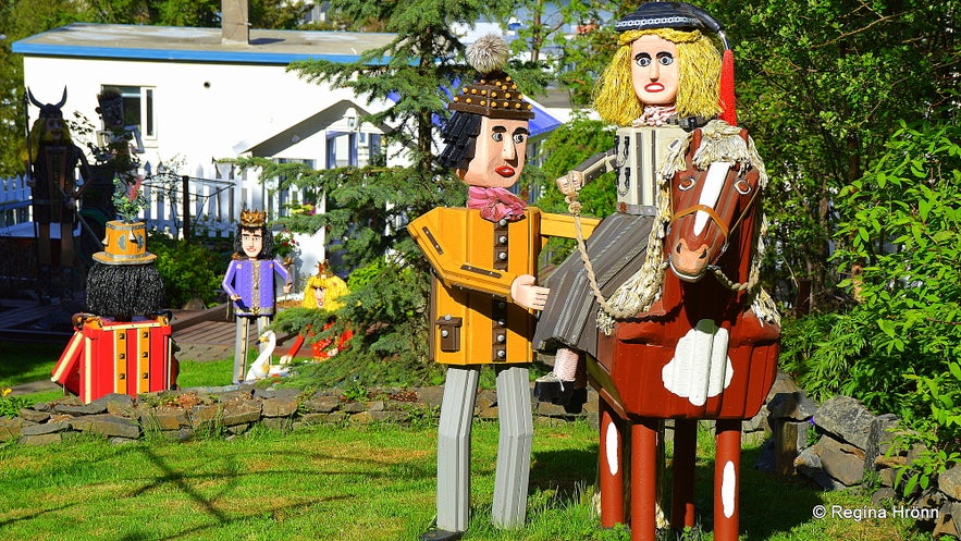 Colourful Fairytale Figures in Akureyri in North-Iceland