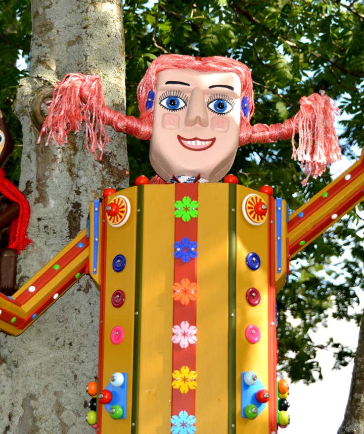 Wonderfully Colourful Fairytale Figures in Akureyri in North Iceland