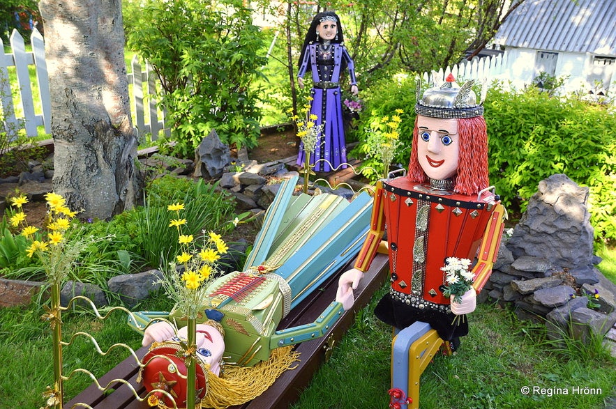 Colourful Fairytale Figures in Akureyri in North-Iceland