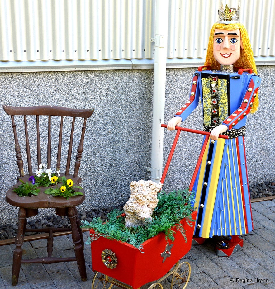 Colourful Fairytale Figures in Akureyri in North-Iceland