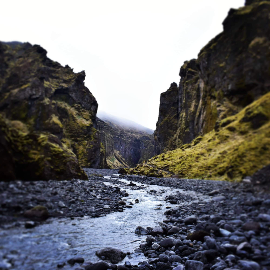 Stakkaholtsgja Schlucht bei Thorsmörk in Island.