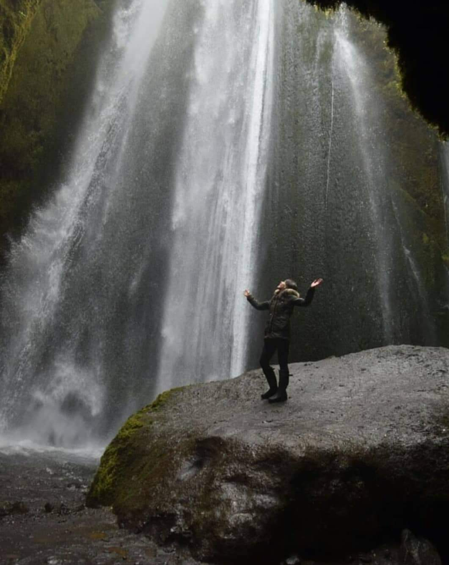 Gljufrabui, der kleine Bruder des Seljalandsfoss.