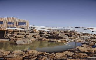 Highland Baths -kylpylässä on mukavat pukutilat.