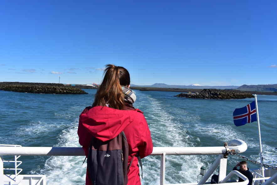 Die Überfahrt vom Süden Islands zu den Westmännerinseln. 