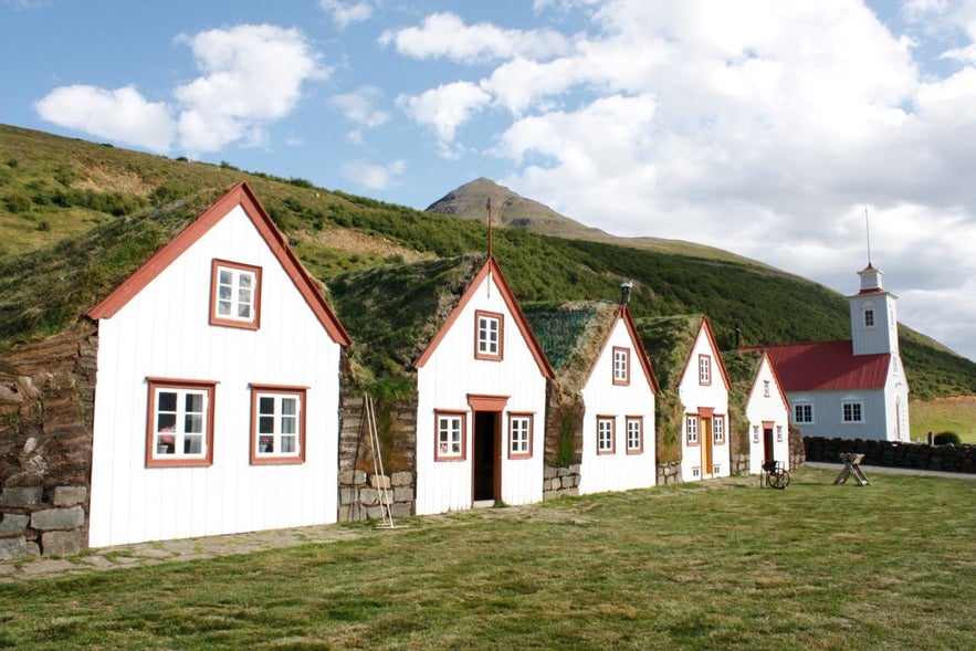 Laufás turf house in Akureyri