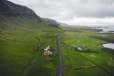 A mountain and coastal pass in East Iceland.