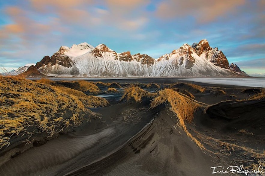 Vestrahorn is a beautiful mountain in Iceland