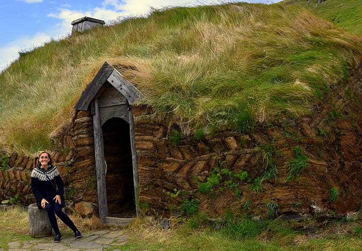 Viking Areas in Iceland - Eiríksstaðir Long House in West Iceland and Leifur the Lucky