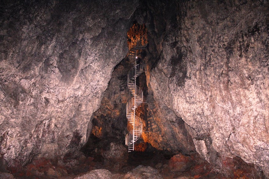 Vatnshellir cave in is in Snæfellsnes peninsula