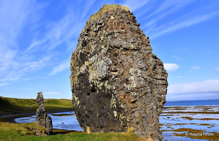 The trolls in Drangavík in Kollafjörður who wanted to separate the Westfjords from the mainland of Iceland