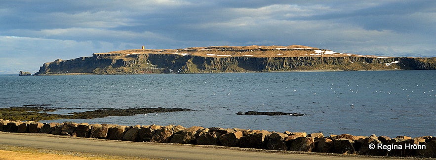 Grímsey island in Steingrímsfjörður Strandir