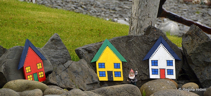 Elf-houses in Drangsnes Iceland