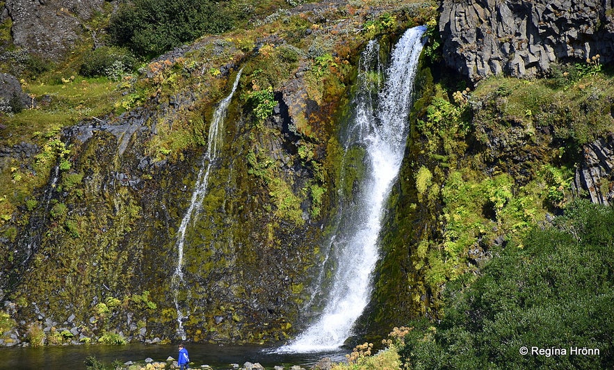 A lovely waterfall in Gjáin