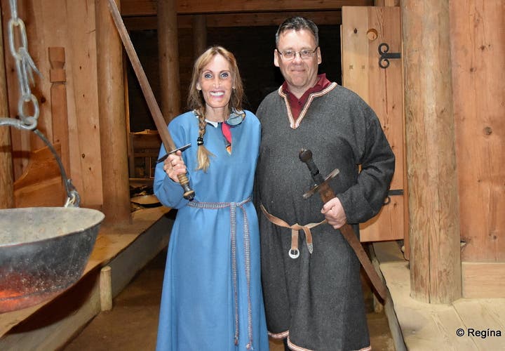 Stöng - Ruins of a Real Viking Settlement Manor and the Reconstructed Saga-Age Farm in Iceland