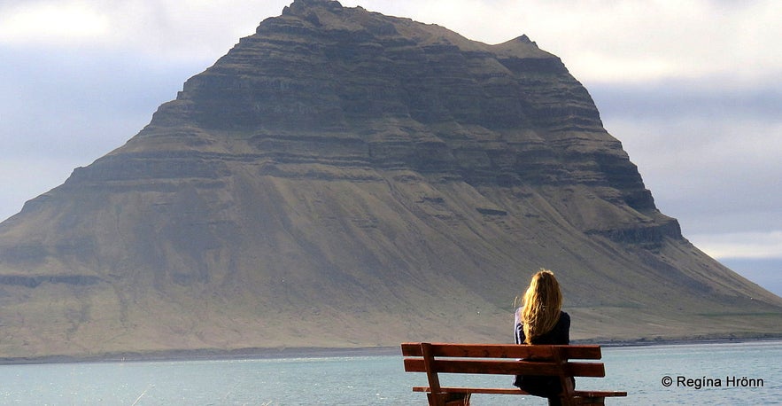 Regína by Mt. Kirkjufell in Grundarfjörður