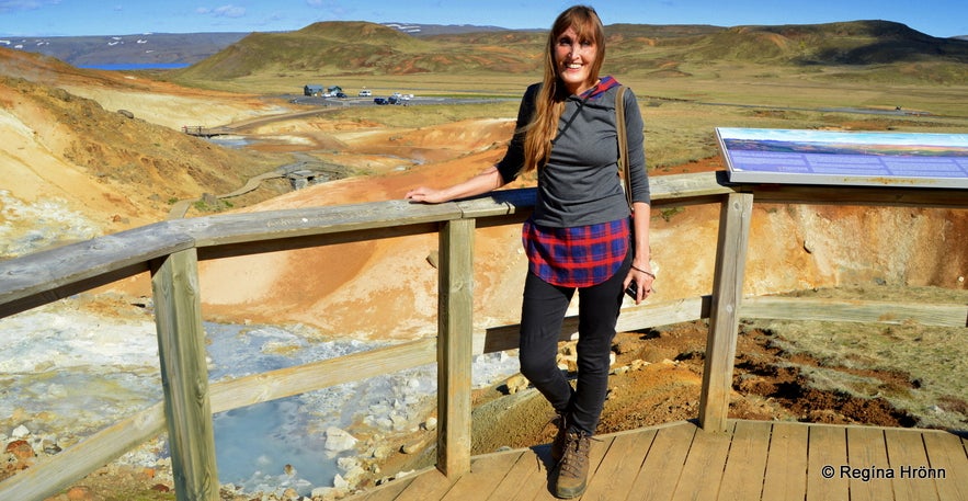 Regína at Seltún geothermal area in SW-Iceland