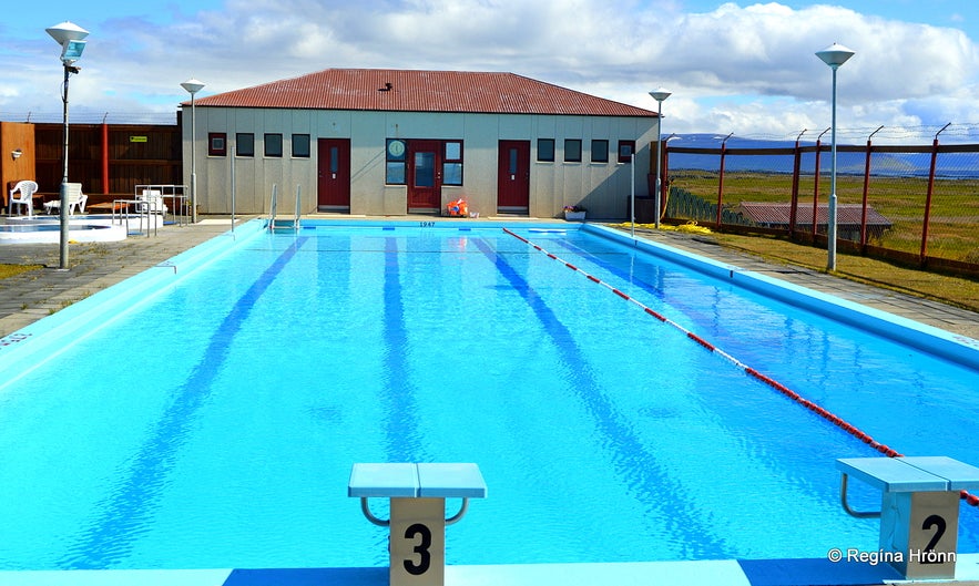 Grettislaug swimming pools Reykhólar Westfjords of Iceland