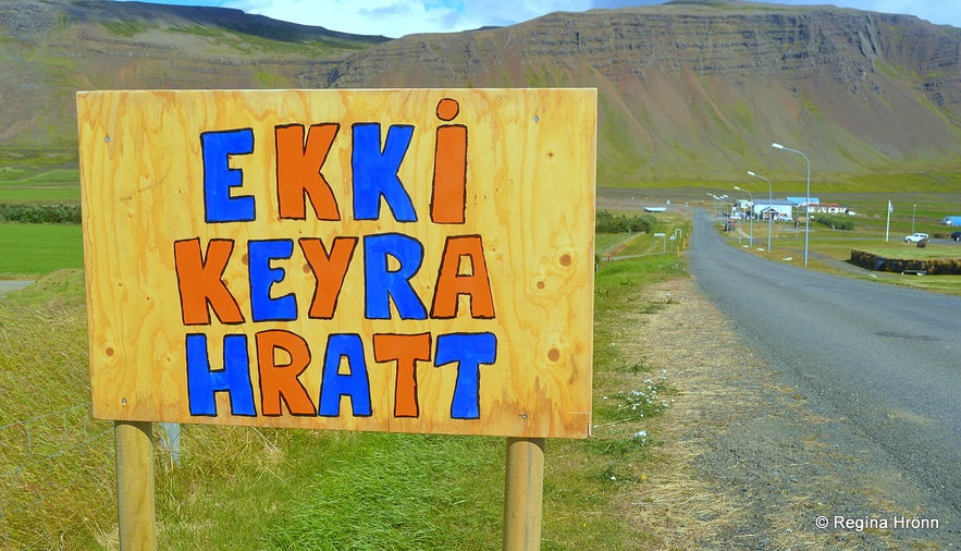 Reykhólar sign