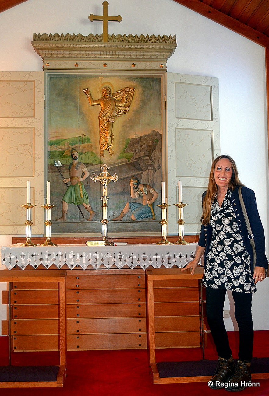 Regína in Reykhólakirkja church