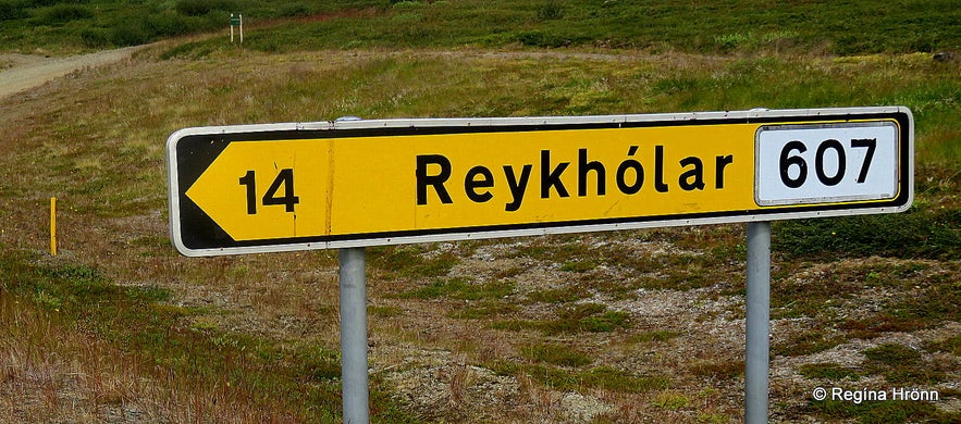 The Reykhólar road sign