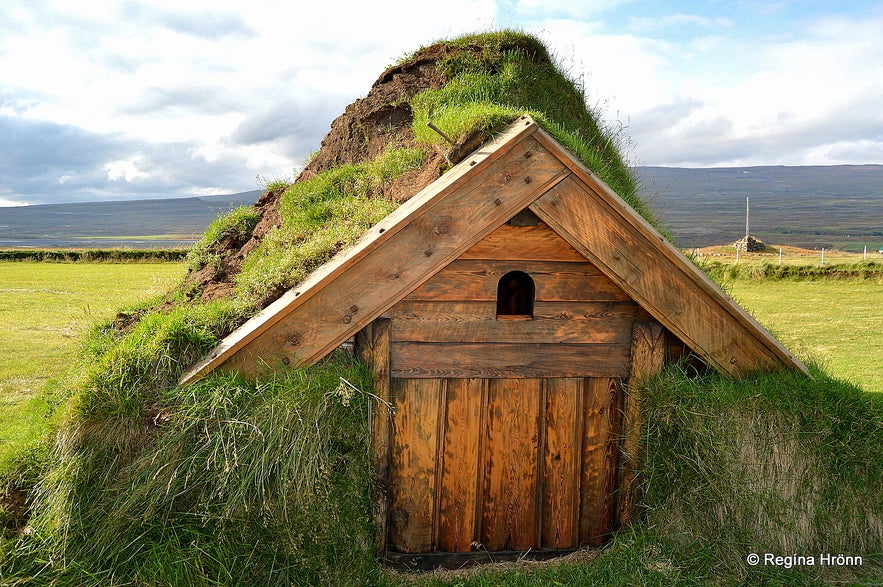 The beautiful Geirsstaðakirkja Turf Church in East-Iceland - a Replica of an old Turf Church​