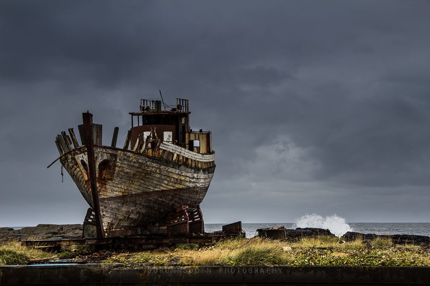 Höfrungur (dolphin) shipwreck in Iceland