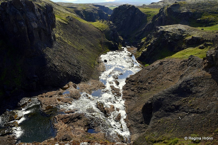 Tröllafoss - Trolls' Falls in Mosfellsdalur Valley in South-West Iceland