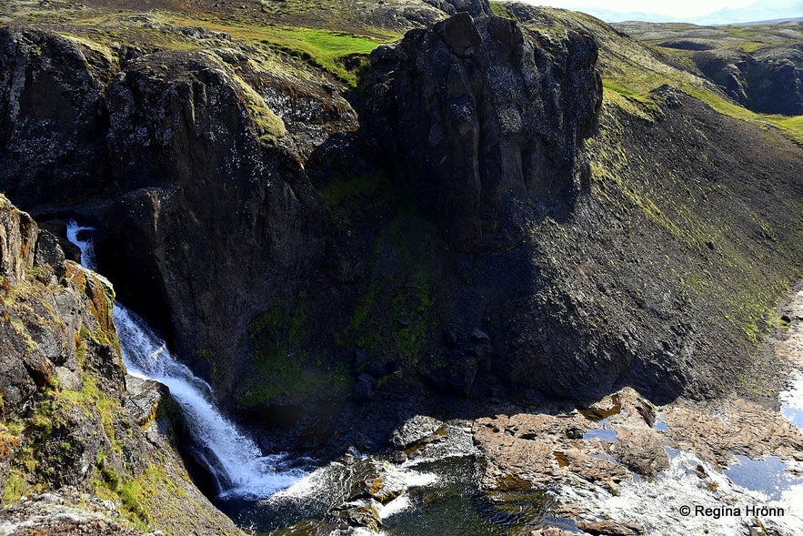 Tröllafoss - Trolls' Falls in Mosfellsdalur Valley in South-West Iceland