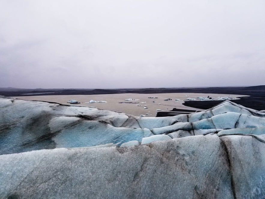 View from the glacier