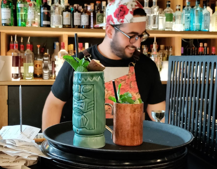 The drinks at Bastard Brew & Food have a cool presentation