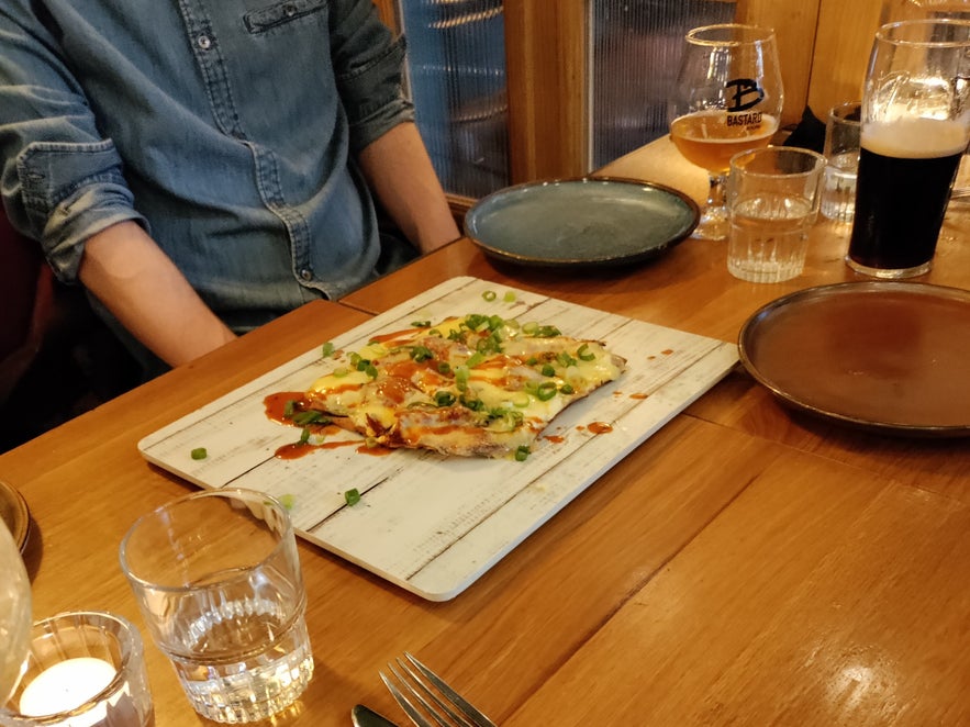 There are different kind of flatbreads available at Bastard Brew and Food