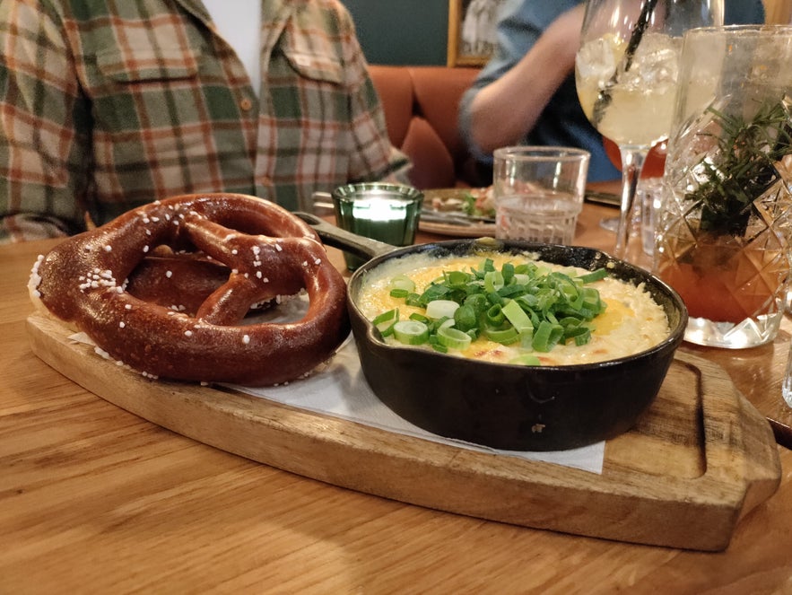 The pretzels were the favorite of the night at Bastard Brew and Food