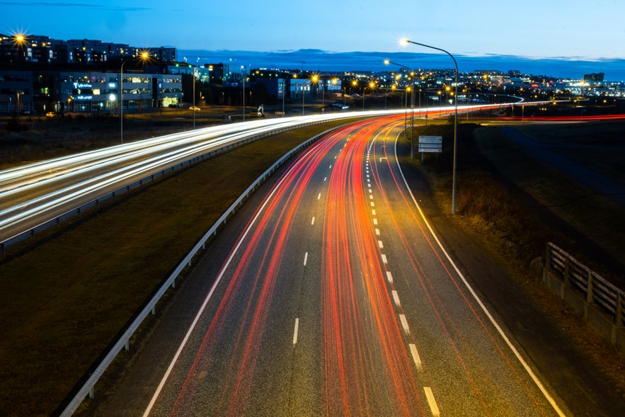 Feierabendverkehr in Reykjavik