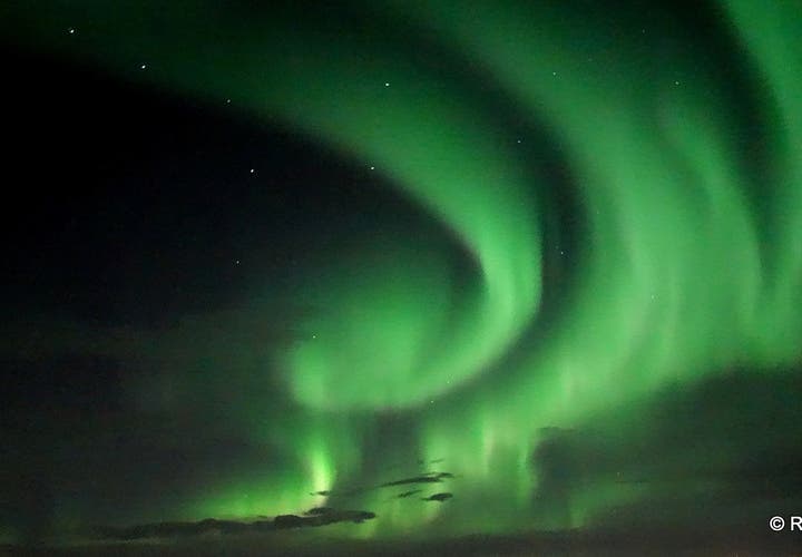 Beautiful Northern Lights in Reykjavík and Winter Activities in Iceland