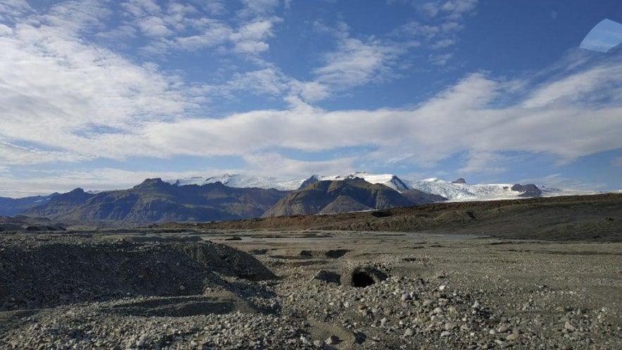 Más vistas del glaciar desde el todotorreno