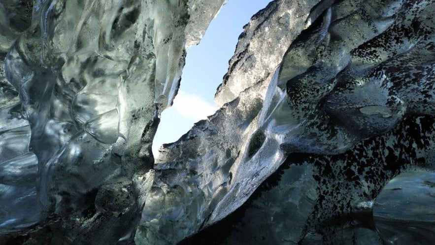 Vistas hacia el exterior desde la cueva