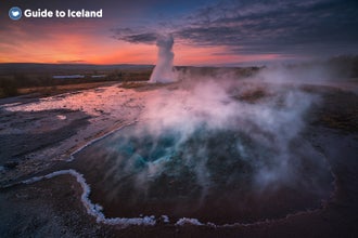 Geysir es una gran atracción para fotografiar, pero requiere una sincronización perfecta.
