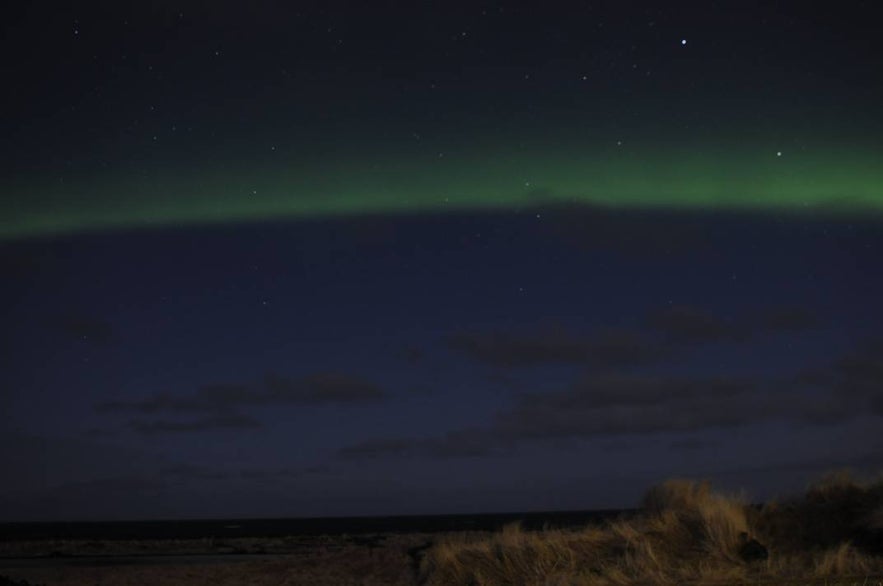 Aurora in Downtown Reykjavík!