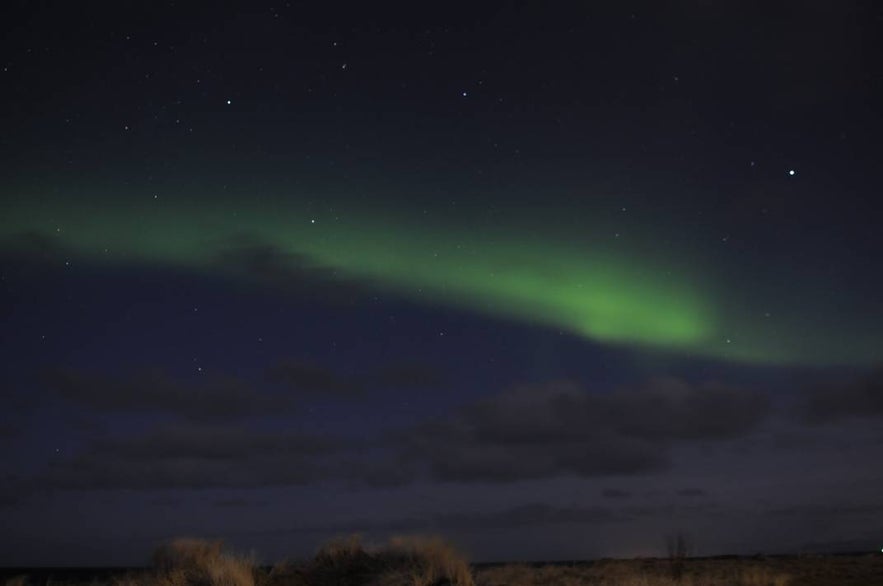 Aurora in Downtown Reykjavík!