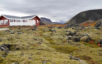 House in Lava With Hot Tub By the Grabrok Volcano