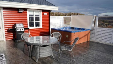 House in Lava With Hot Tub By the Grabrok Volcano