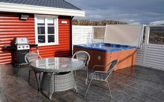 House in Lava With Hot Tub By the Grabrok Volcano