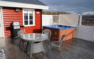 House in Lava With Hot Tub By the Grabrok Volcano