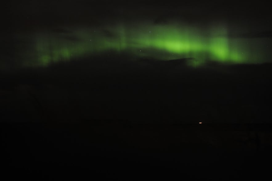 Frost-bitten Aurora in Kalfatjörn