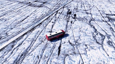 The monster glacier truck can take multiple travelers safely to Langjokull glacier.